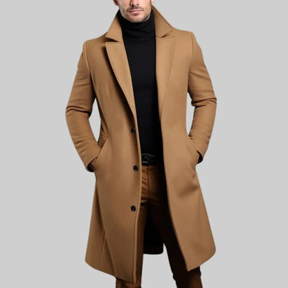 Old Money Luxury Men Trench Coat-Coat-Theodore & Isadora-Beige-XS-Theodore &amp; Isadora