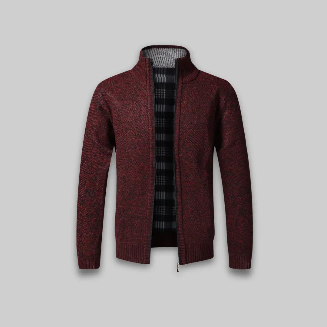 Stylish Men's Soft Cardigan-Sweater-Theodore & Isadora-Red-S-Theodore &amp; Isadora