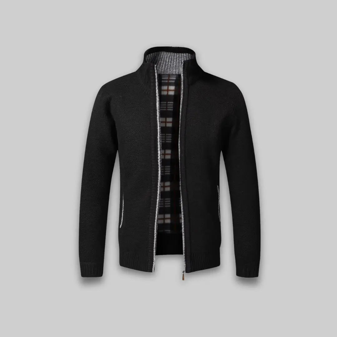 Stylish Men's Soft Cardigan-Sweater-Theodore & Isadora-Black-S-Theodore &amp; Isadora