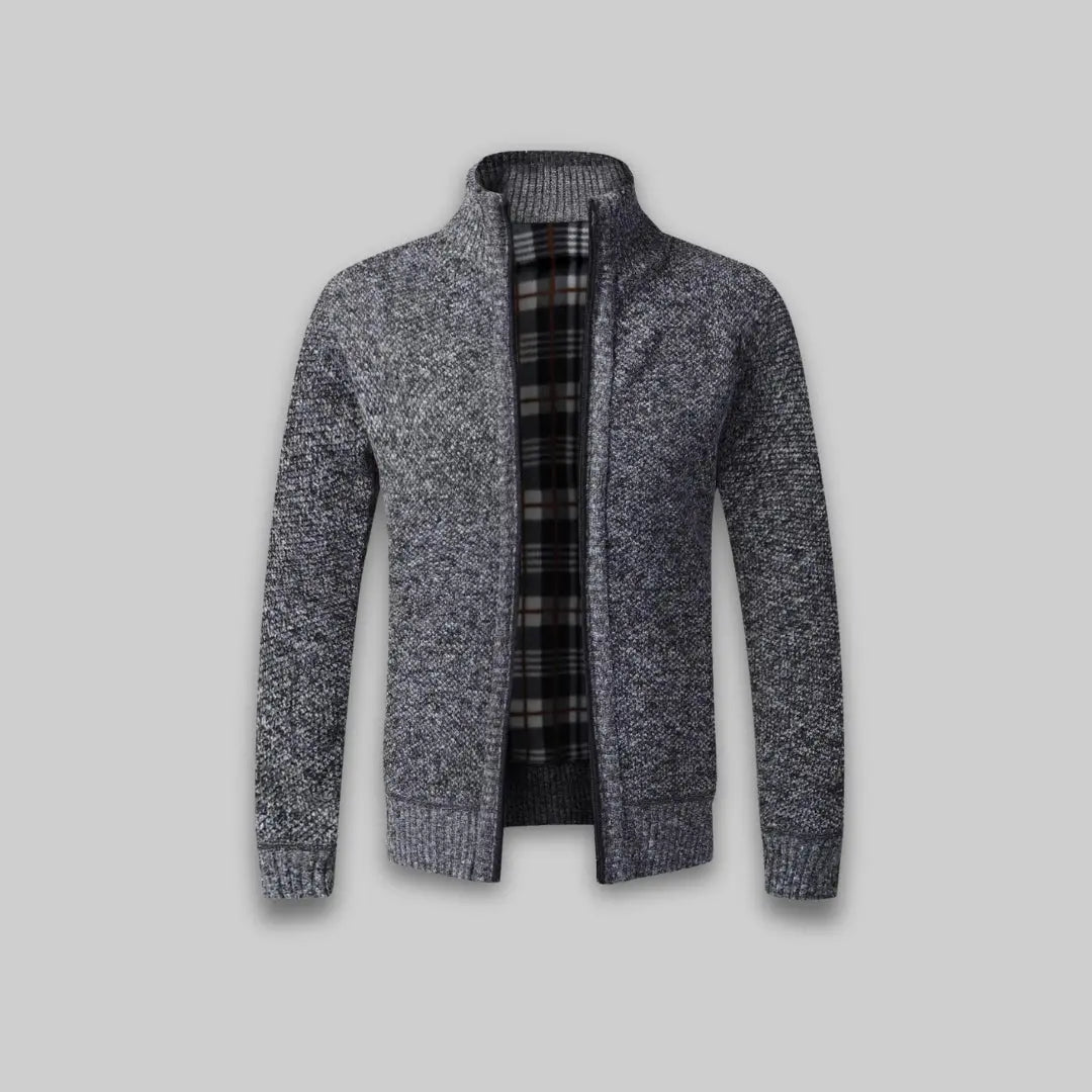 Stylish Men's Soft Cardigan-Sweater-Theodore & Isadora-Grey-S-Theodore &amp; Isadora