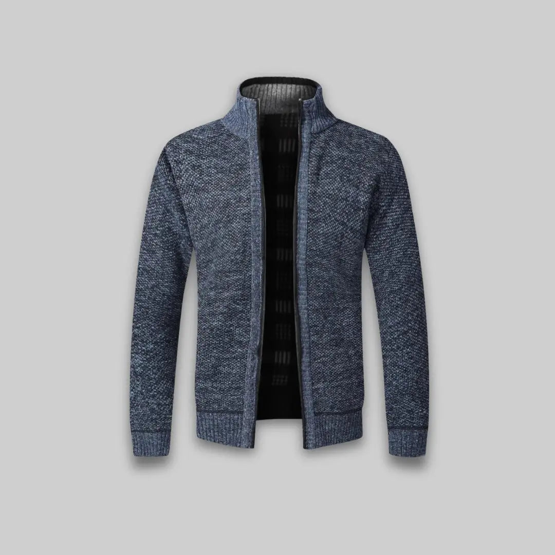 Stylish Men's Soft Cardigan-Sweater-Theodore & Isadora-Blue-S-Theodore &amp; Isadora