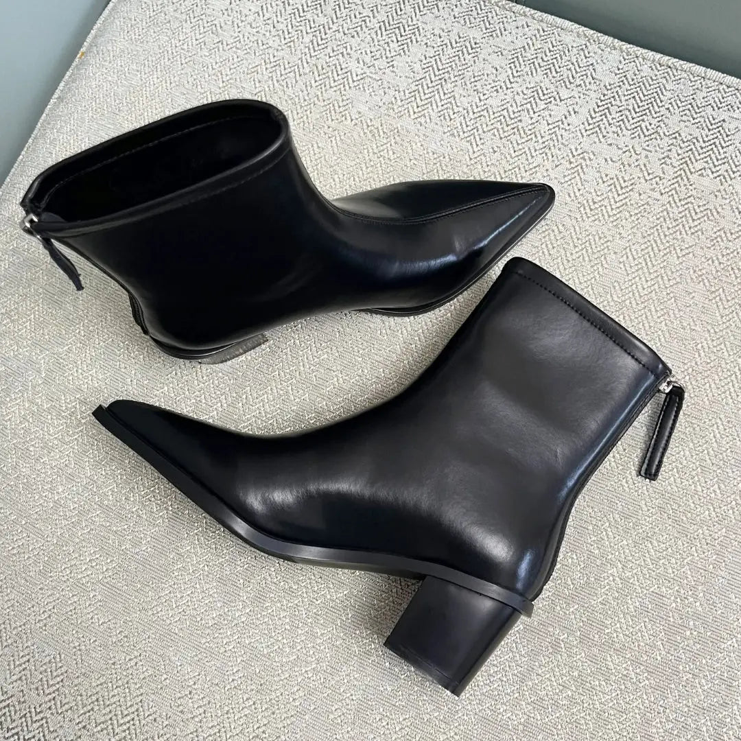 Pointed Toe Ankle Boots-Shoes-Theodore & Isadora-Theodore &amp; Isadora