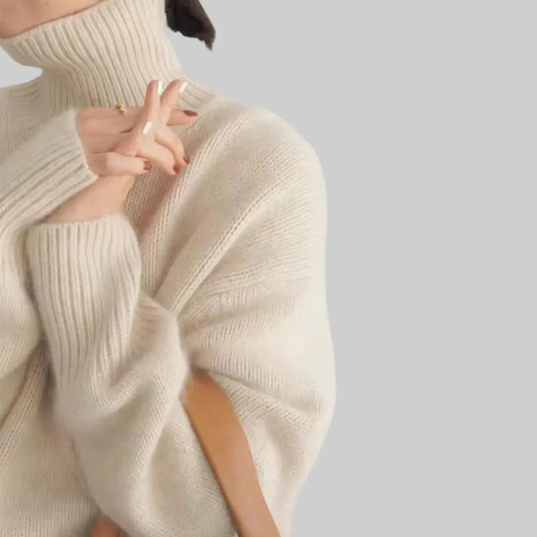 Elegant Premium Jumper with Turtleneck for Women-Sweater-Theodore & Isadora-Theodore &amp; Isadora