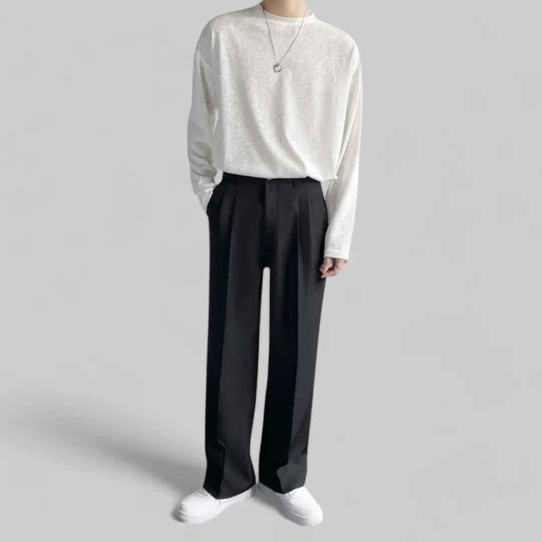 Classy Men's Wide Trousers-Trousers-Theodore & Isadora-Theodore &amp; Isadora