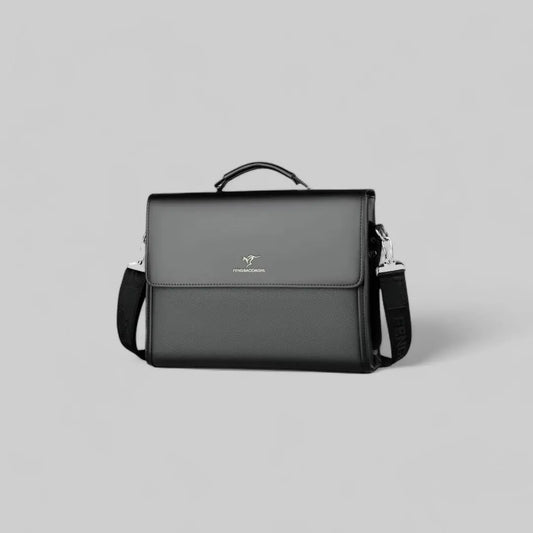 Elegant Business Briefcase for Men-Handbag-Theodore & Isadora-Black-Theodore &amp; Isadora