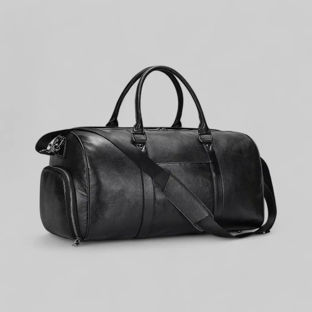 Weekend Spacious Gentlemen Bag-Bag-Theodore & Isadora-Black-Theodore &amp; Isadora