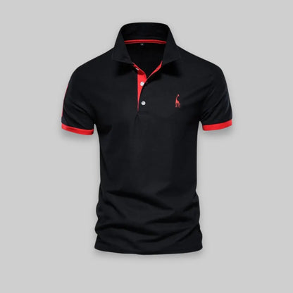 Premium Polo Shirt for Men-Top-Theodore & Isadora-Black-S-Theodore &amp; Isadora