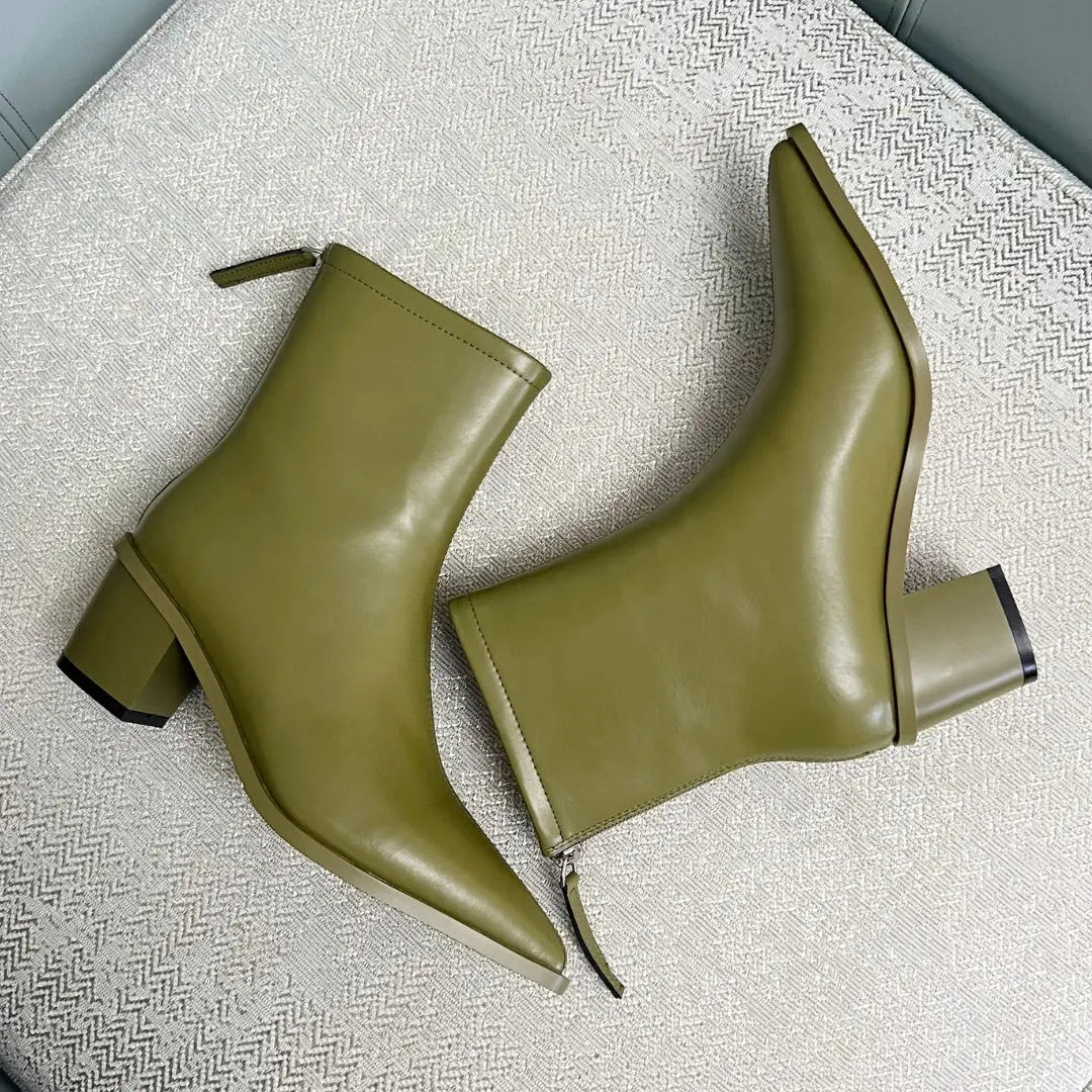 Pointed Toe Ankle Boots-Shoes-Theodore & Isadora-Theodore &amp; Isadora