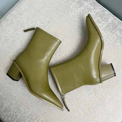 Pointed Toe Ankle Boots-Shoes-Theodore & Isadora-Theodore &amp; Isadora