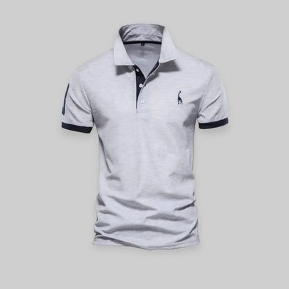 Premium Polo Shirt for Men-Top-Theodore & Isadora-Grey-S-Theodore &amp; Isadora