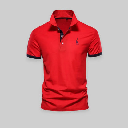 Premium Polo Shirt for Men-Top-Theodore & Isadora-Red-S-Theodore &amp; Isadora