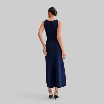 Premium No Sleeve Button Down Maxi Dress-Dress-Theodore & Isadora-Theodore &amp; Isadora