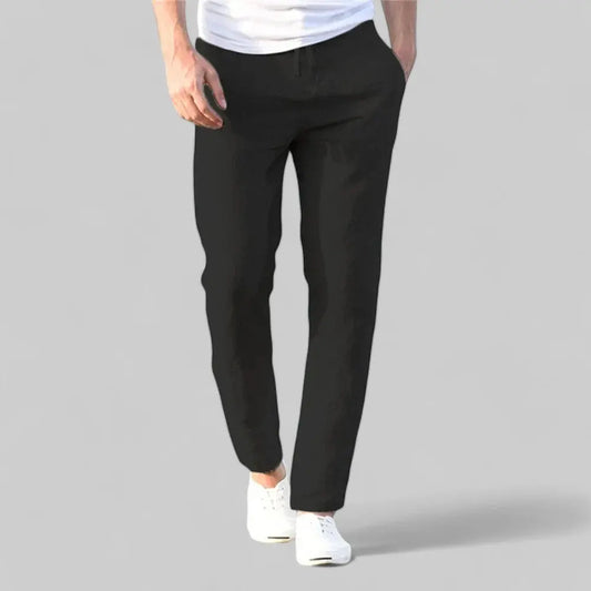 Men's Casual Business Trousers-Trousers-Theodore & Isadora-Black-S-Theodore &amp; Isadora