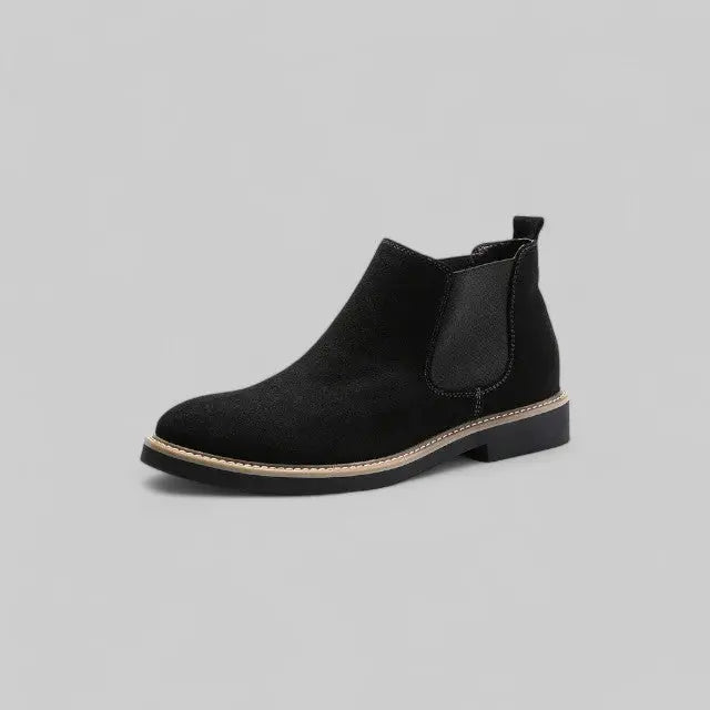 Casual Slip-On Boots for Men-Shoes-Theodore & Isadora-Black-5-Theodore &amp; Isadora