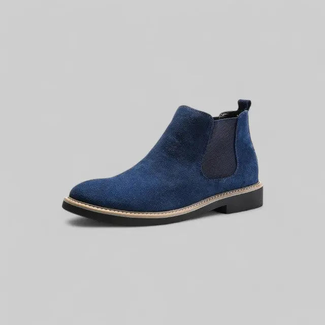 Casual Slip-On Boots for Men-Shoes-Theodore & Isadora-Navy-5-Theodore &amp; Isadora