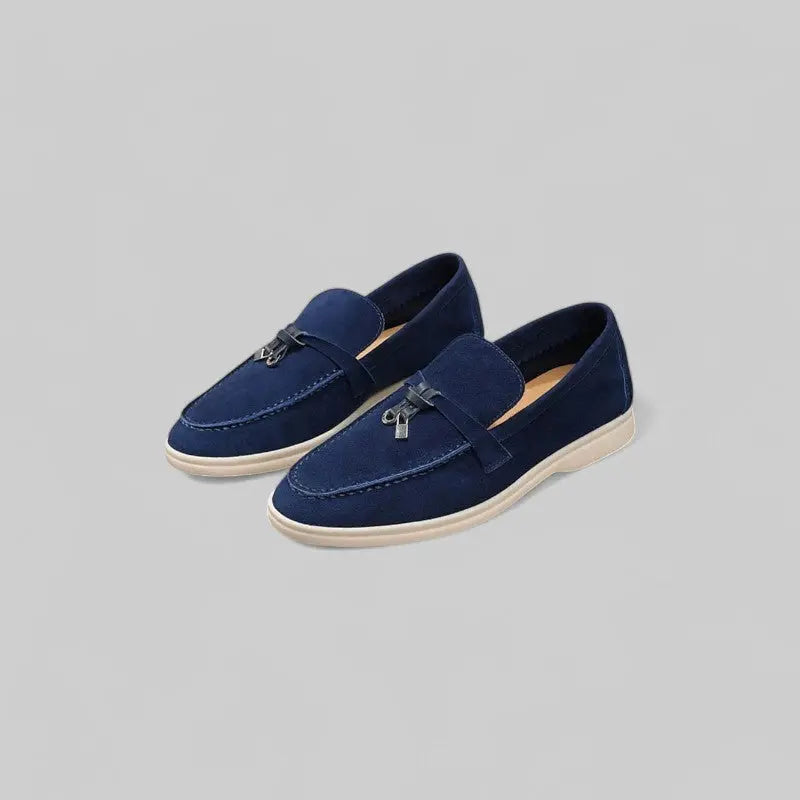 Elegant Moccasins with Tassels for Men-Shoes-Theodore & Isadora-Blue-4-Theodore &amp; Isadora