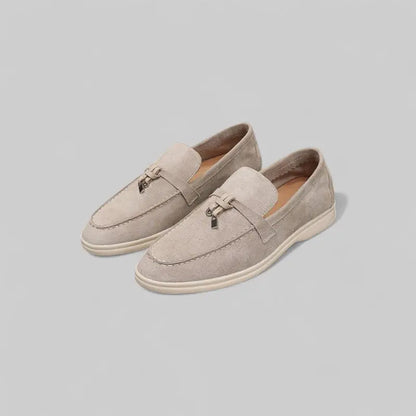 Elegant Moccasins with Tassels for Men-Shoes-Theodore & Isadora-Beige-4-Theodore &amp; Isadora