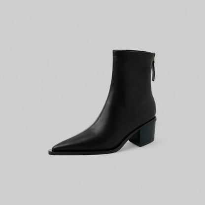 Pointed Toe Ankle Boots-Shoes-Theodore & Isadora-Black-3-Theodore &amp; Isadora