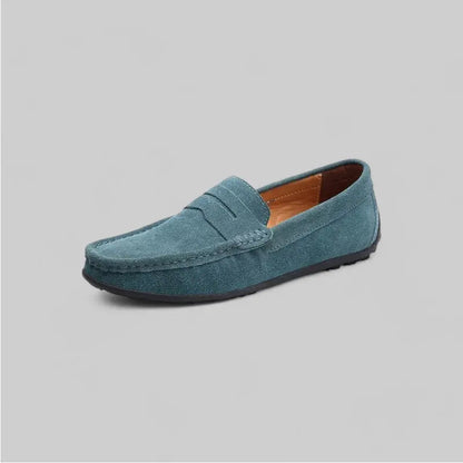 Casual Loafers for Men-Shoes-Theodore & Isadora-Aqua-4-Theodore &amp; Isadora